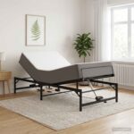 vidaXL Elektrický nastaviteľný rám postele Čierna 100 x 200 cm Oceľ