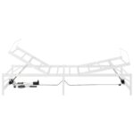 vidaXL Elektrický nastaviteľný rám postele Biela 75 x 190 cm Oceľ – Obrázok 7