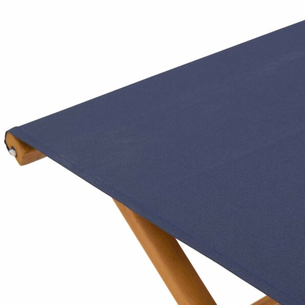 vidaXL Lehátko 2 pcs Masívne eukalyptové drevo Modrá – Obrázok 5