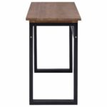 vidaXL Stôl Prírodná Husté teakové drevo 100 x 45 x 75cm – Obrázok 3