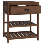 vidaXL Kúpeľňová skriňa Prírodná 60 x 45 x 75 cm Husté teakové drevo – Obrázok 2