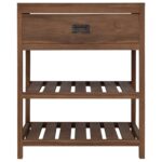 vidaXL Kúpeľňová skriňa Prírodná 60 x 45 x 75 cm Husté teakové drevo – Obrázok 3