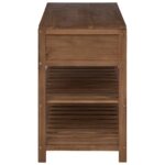 vidaXL Kúpeľňová skriňa Prírodná 90 x 45 x 75 cm Husté teakové drevo – Obrázok 4