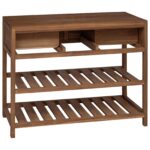 vidaXL Kúpeľňová skriňa Prírodná 90 x 45 x 75 cm Husté teakové drevo – Obrázok 5