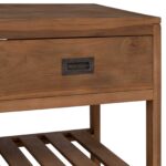vidaXL Kúpeľňová skriňa Prírodná 90 x 45 x 75 cm Husté teakové drevo – Obrázok 8