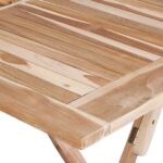 vidaXL Skladací záhradný stôl Prírodná 120 x 70 x 75,5 cm – Obrázok 7