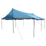 vidaXL Rodinný stan Modrá 600 x 400 x 268 cm Polyester a oceľ – Obrázok 4