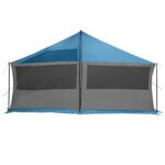 vidaXL Rodinný stan Modrá 600 x 400 x 268 cm Polyester a oceľ – Obrázok 5