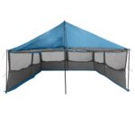 vidaXL Rodinný stan Modrá 600 x 400 x 268 cm Polyester a oceľ – Obrázok 6