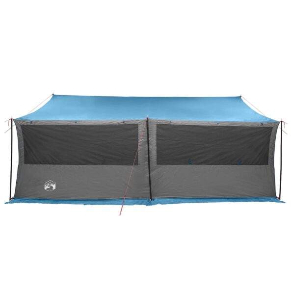 vidaXL Rodinný stan Modrá 600 x 400 x 268 cm Polyester a oceľ – Obrázok 7