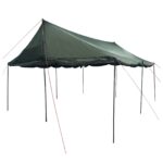 vidaXL Rodinný stan Armádna zelená 600 x 400 x 268 cm Polyester a oceľ – Obrázok 4