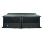 vidaXL Rodinný stan Armádna zelená 600 x 400 x 268 cm Polyester a oceľ – Obrázok 7