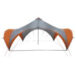 vidaXL Párty stan Šedá a oranžová 600 x 600 x 400 cm Polyester a oceľ – Obrázok 3