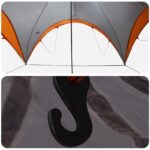 vidaXL Párty stan Šedá a oranžová 600 x 600 x 400 cm Polyester a oceľ – Obrázok 6