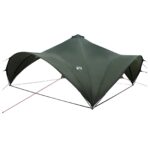 vidaXL Párty stan Armádna zelená 600 x 600 x 400 cm Polyester a oceľ – Obrázok 2