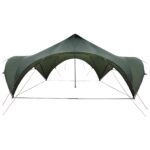 vidaXL Párty stan Armádna zelená 600 x 600 x 400 cm Polyester a oceľ – Obrázok 3