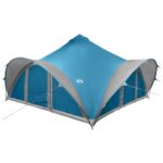 vidaXL Tipi stan so strechou Modrá Pre 18 osôb Polyester a oceľ – Obrázok 3