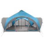 vidaXL Tipi stan so strechou Modrá Pre 18 osôb Polyester a oceľ – Obrázok 4