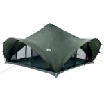 vidaXL Tipi stan Armádna zelená Pre 18 osôb Polyester a oceľ – Obrázok 2