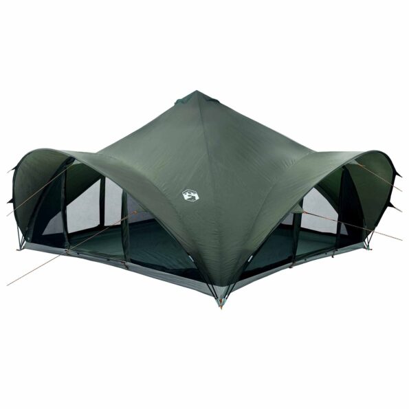vidaXL Tipi stan Armádna zelená Pre 18 osôb Polyester a oceľ – Obrázok 2