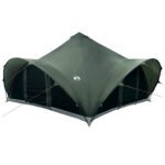 vidaXL Tipi stan Armádna zelená Pre 18 osôb Polyester a oceľ – Obrázok 3