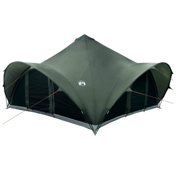 vidaXL Tipi stan Armádna zelená Pre 18 osôb Polyester a oceľ – Obrázok 3