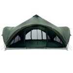 vidaXL Tipi stan Armádna zelená Pre 18 osôb Polyester a oceľ – Obrázok 4
