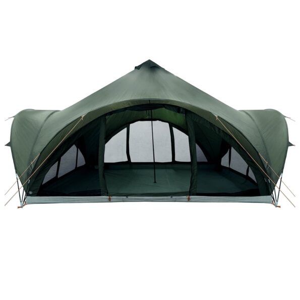 vidaXL Tipi stan Armádna zelená Pre 18 osôb Polyester a oceľ – Obrázok 4
