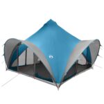 vidaXL Tipi stan so strechou Modrá Pre 6 osôb Polyester a oceľ – Obrázok 2