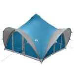 vidaXL Tipi stan so strechou Modrá Pre 6 osôb Polyester a oceľ – Obrázok 3