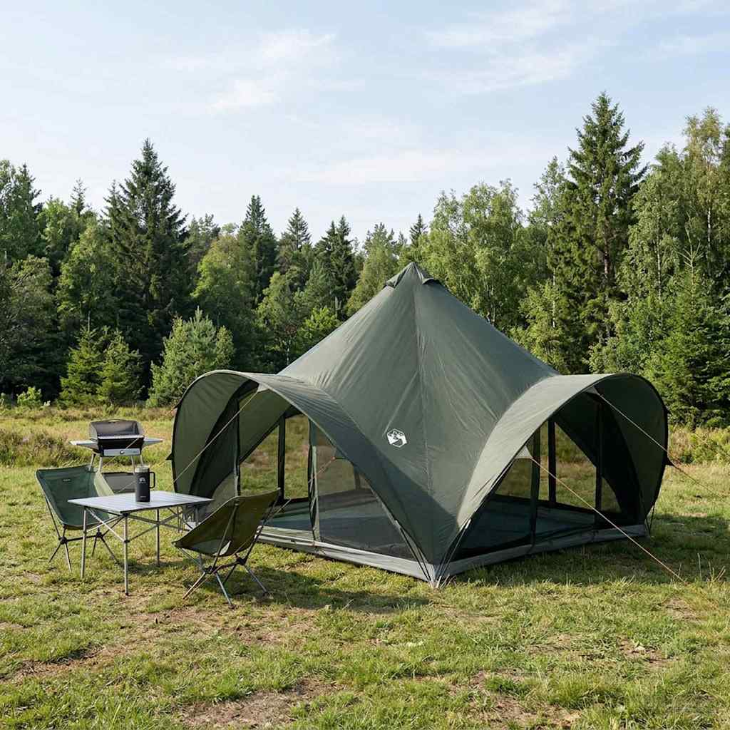 42028626_1.jpg vidaXL Tipi stan Armádna zelená Pre 6 osôb Polyester a oceľ – Obrázok 1