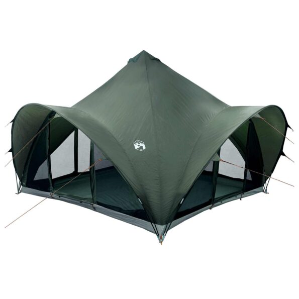 vidaXL Tipi stan Armádna zelená Pre 6 osôb Polyester a oceľ – Obrázok 2