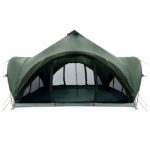 vidaXL Tipi stan Armádna zelená Pre 6 osôb Polyester a oceľ – Obrázok 4
