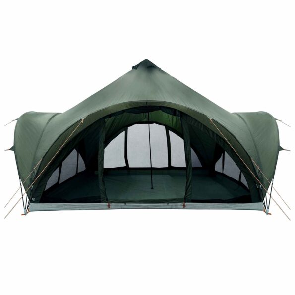 vidaXL Tipi stan Armádna zelená Pre 6 osôb Polyester a oceľ – Obrázok 4