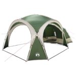 vidaXL Bočný stan Zelená 410 x 410 x 250 cm Polyester a oceľ – Obrázok 2