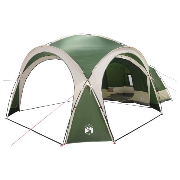vidaXL Bočný stan Zelená 410 x 410 x 250 cm Polyester a oceľ – Obrázok 2