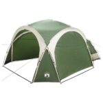 vidaXL Bočný stan Zelená 410 x 410 x 250 cm Polyester a oceľ – Obrázok 3