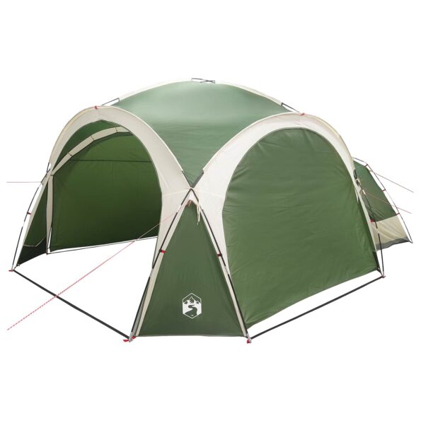vidaXL Bočný stan Zelená 410 x 410 x 250 cm Polyester a oceľ – Obrázok 3