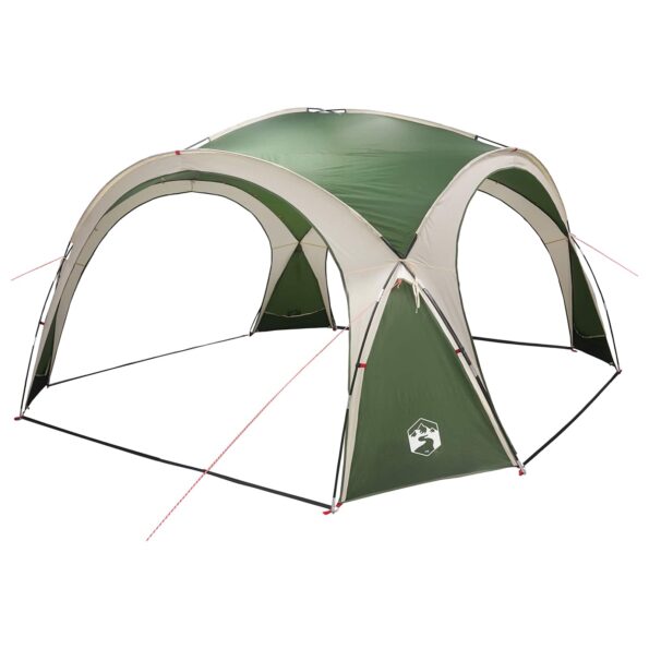 vidaXL Bočný stan Zelená 410 x 410 x 250 cm Polyester a oceľ – Obrázok 4