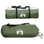 vidaXL Bočný stan Zelená 410 x 410 x 250 cm Polyester a oceľ – Obrázok 9