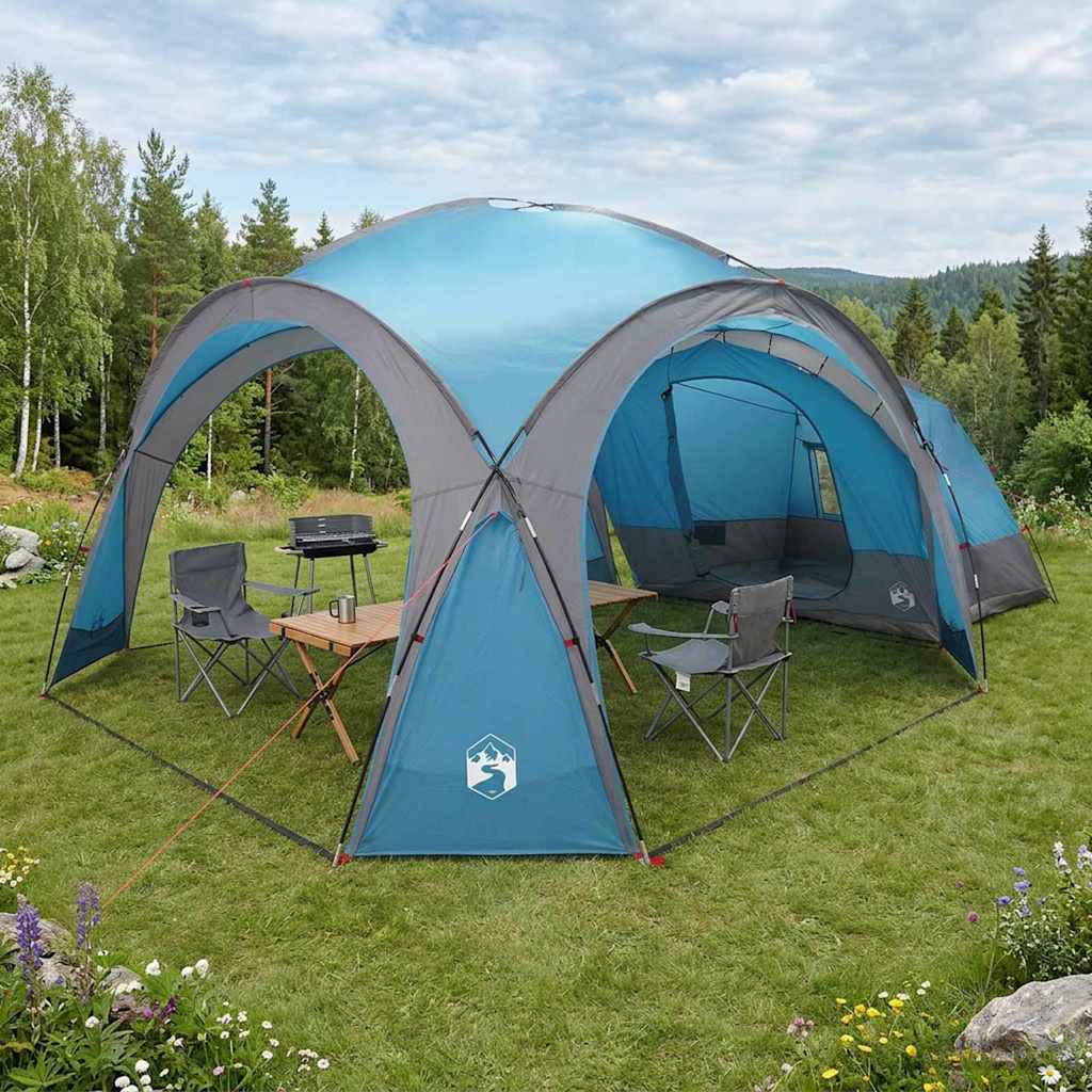42028682_1.jpg vidaXL Bočný stan Modrá 410 x 410 x 250 cm Polyester a oceľ – Obrázok 1