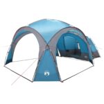 vidaXL Bočný stan Modrá 410 x 410 x 250 cm Polyester a oceľ – Obrázok 2