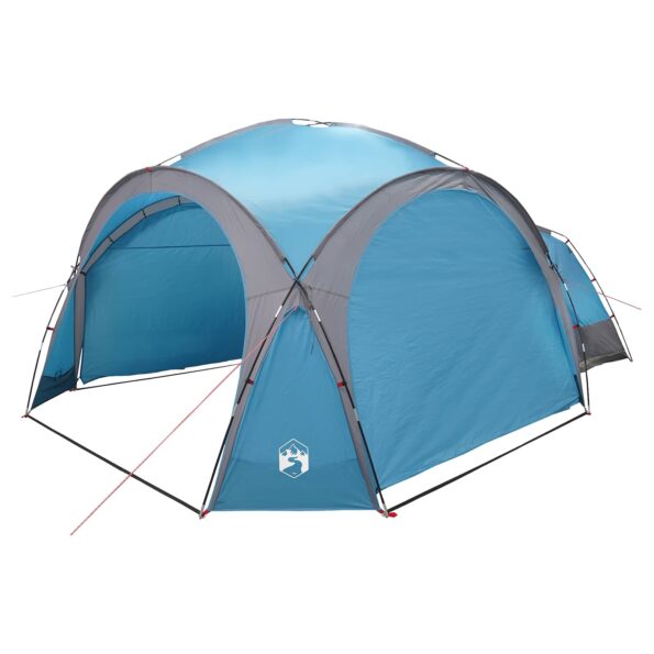 vidaXL Bočný stan Modrá 410 x 410 x 250 cm Polyester a oceľ – Obrázok 3