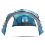 vidaXL Bočný stan Modrá 410 x 410 x 250 cm Polyester a oceľ – Obrázok 5