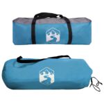 vidaXL Bočný stan Modrá 410 x 410 x 250 cm Polyester a oceľ – Obrázok 9
