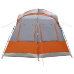 vidaXL Bočný stan Šedá a oranžová 410 x 410 x 250 cm Polyester a oceľ – Obrázok 8