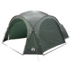 vidaXL Bočný stan Armádna zelená 410 x 410 x 250 cm Polyester a oceľ – Obrázok 3