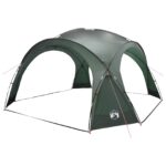vidaXL Bočný stan Armádna zelená 410 x 410 x 250 cm Polyester a oceľ – Obrázok 4