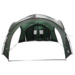 vidaXL Bočný stan Armádna zelená 410 x 410 x 250 cm Polyester a oceľ – Obrázok 5