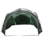vidaXL Bočný stan Armádna zelená 410 x 410 x 250 cm Polyester a oceľ – Obrázok 6